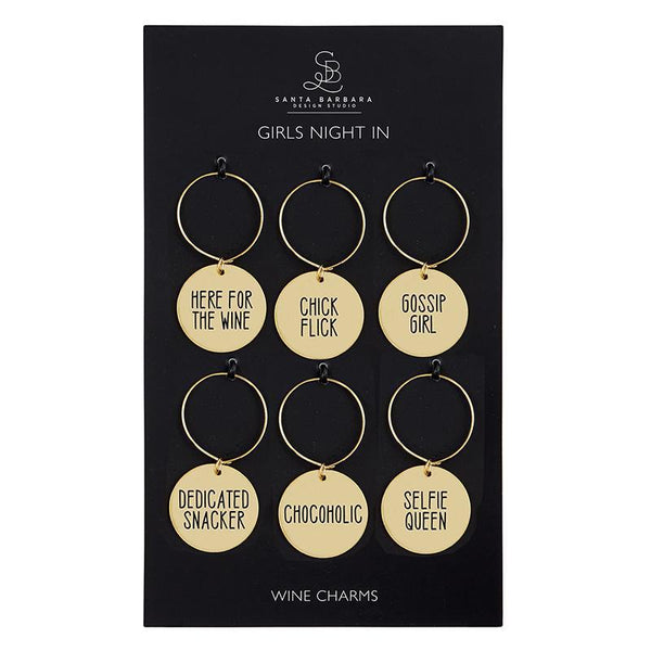 Girls Night Wine Charm Set