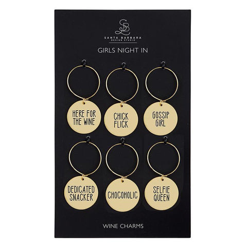 Girls Night Wine Charm Set