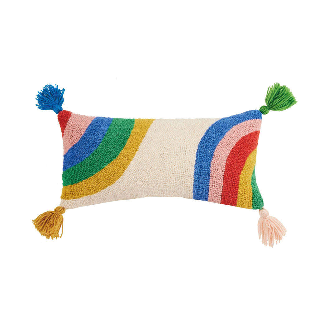 Rainbow Tassel Pillow