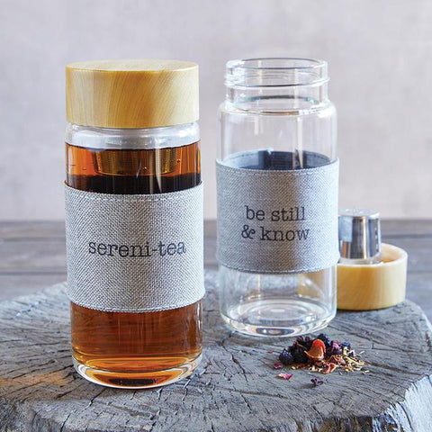 Serene-Tea Glass Bottle Tea Infuser