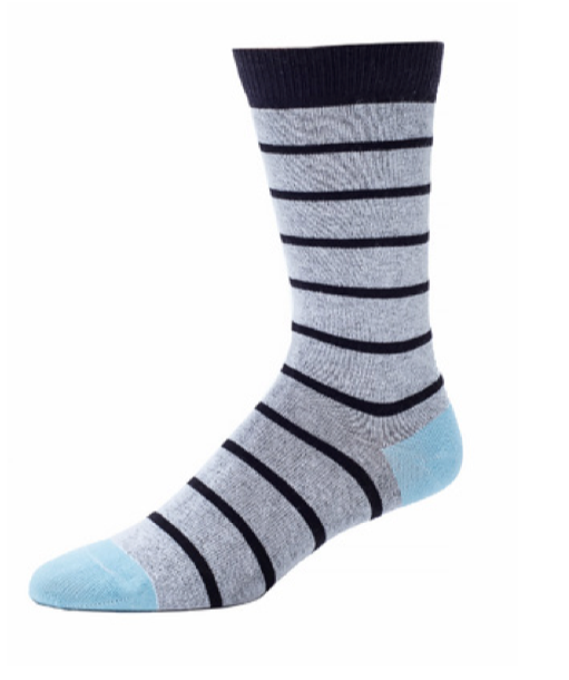 Men's Club Stripe Crew Socks - Oatmeal