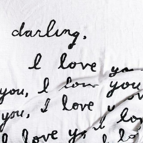 Darling I Love You Baby Swaddle Blanket