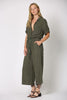 Gauze Button Jumpsuit