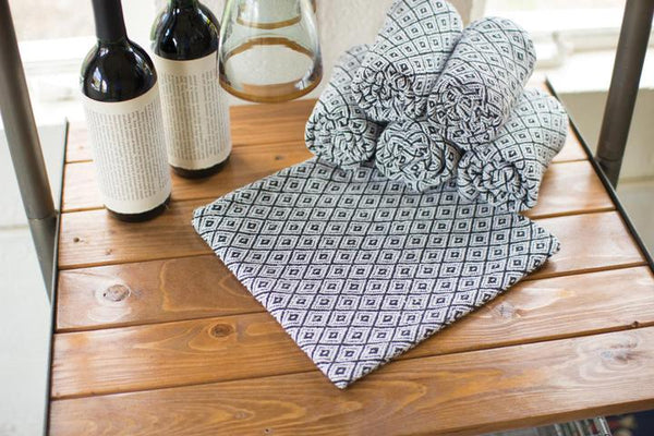 Black And White Diamond Kitchen Towel