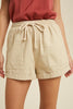 Taupe Twill Short