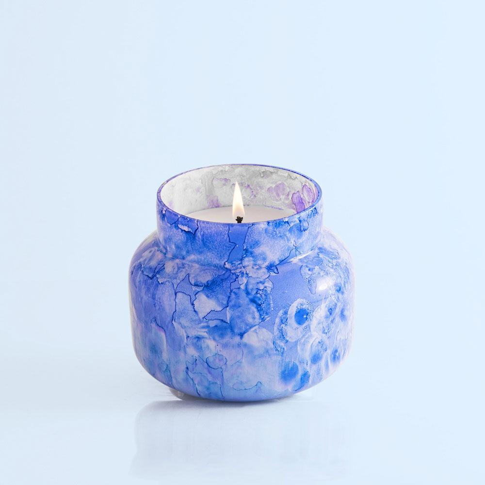Blue Jean Watercolor Jar Candle