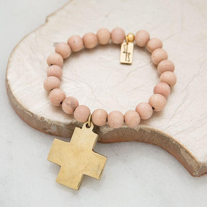 Rose Cross Bracelet