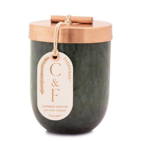 Cypress Fir Cheena Glass Candle