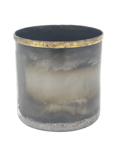 Ox Metal Small Candle