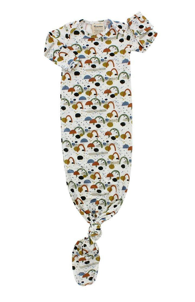 Mod Bamboo Gown & Hat Newborn Set