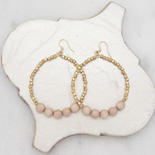 Golden Row Rose Earring