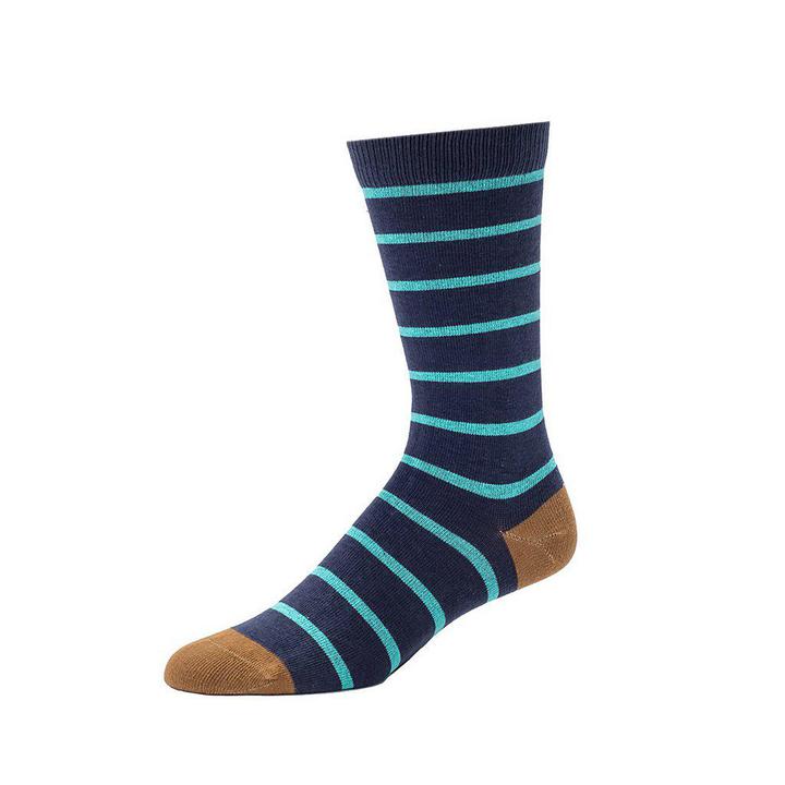 Men's Club Stripe Crew Socks - Navy