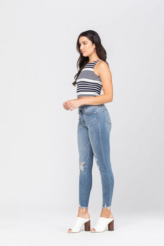 Long Fray Skinny