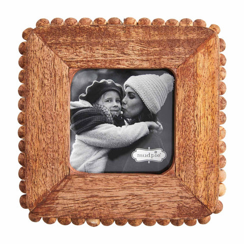 Wood Bead Photo Frame