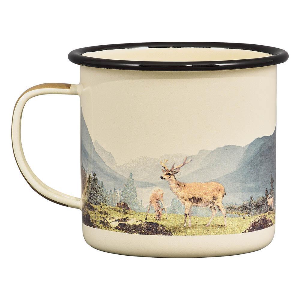Deer Enamel Mug