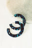 Ezra Blues Hoop Acrylic Earring