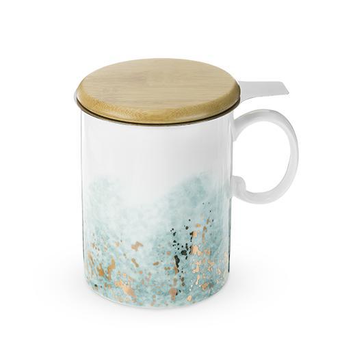Bennet Blue Ceramic Tea Mug & Infuser