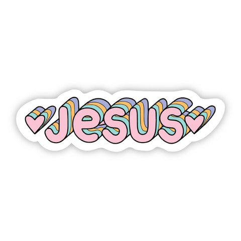 Jesus Multicolor Sticker