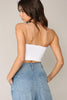 White Ribbed Crop Brami