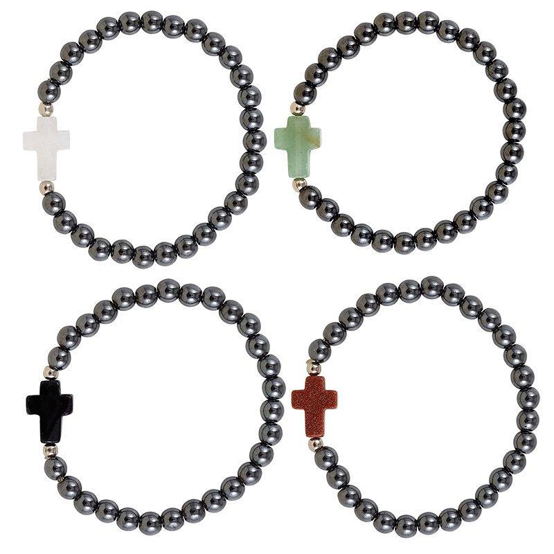Hematite Bead Bracelet