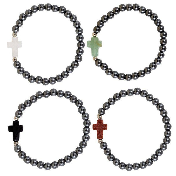 Hematite Bead Bracelet