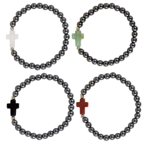 Hematite Bead Bracelet