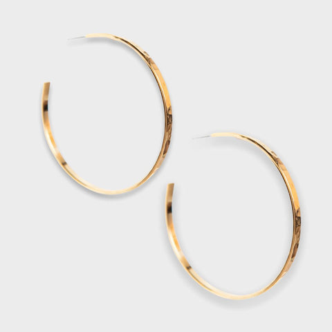 Hammer Hoop Earring