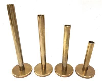 Gold Cylinder Candle Holder
