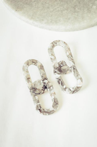 Lena Links Silver Tortoise Dangle Earring