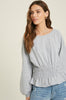 Smock Soft Grey Top