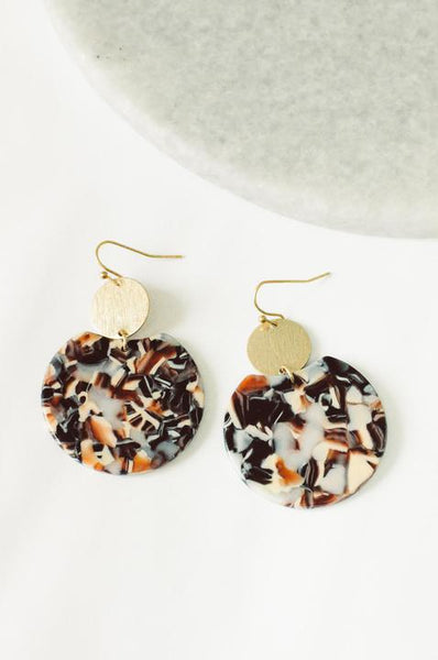 Beverly Natural Tortoise Earring