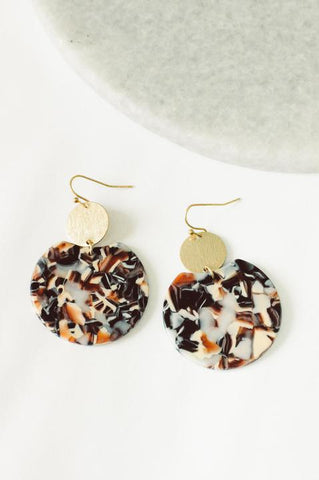 Beverly Natural Tortoise Earring