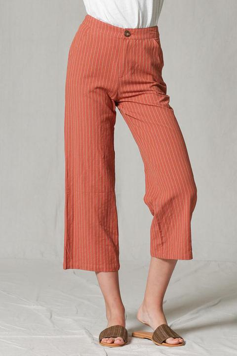 Rust Striped Pant