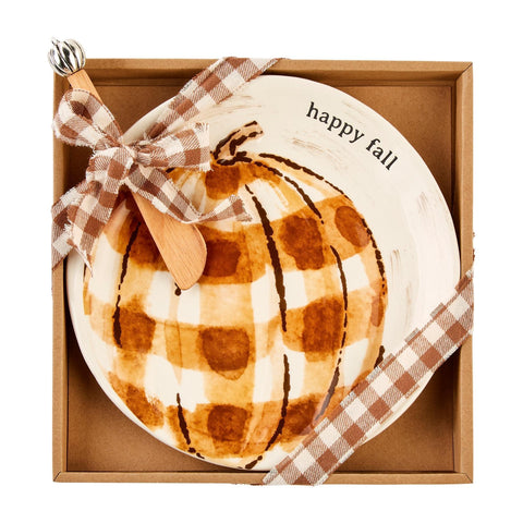 Pumpkin Check Cheese Plate