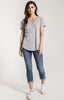 The Pocket Tee Heather Grey Burnout