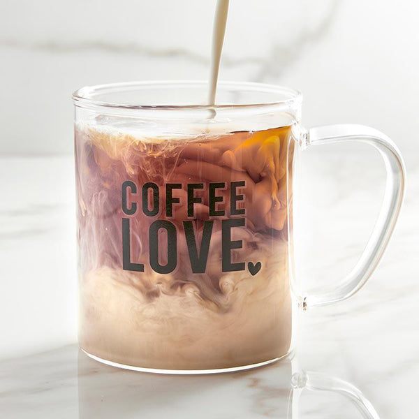 Coffee Love Glass Mug