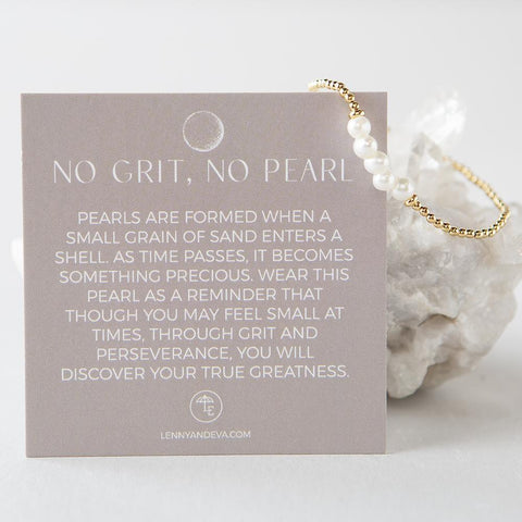 No Grit, No Pearl Bracelet