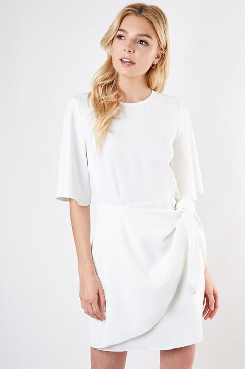Knotty White Dress