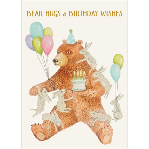 Bear Hugs & Birthday Wishes Card