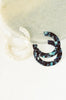 Ezra Blues Hoop Acrylic Earring
