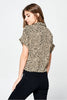 Leopard Button Top