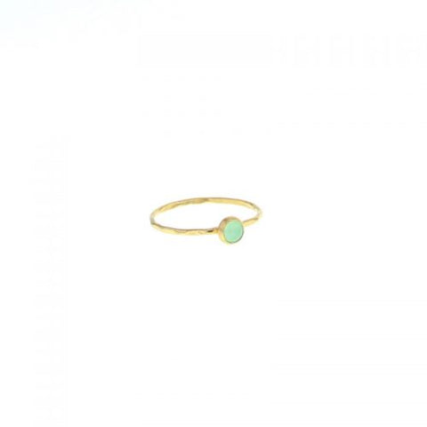 Gold Stone Stacking Rings