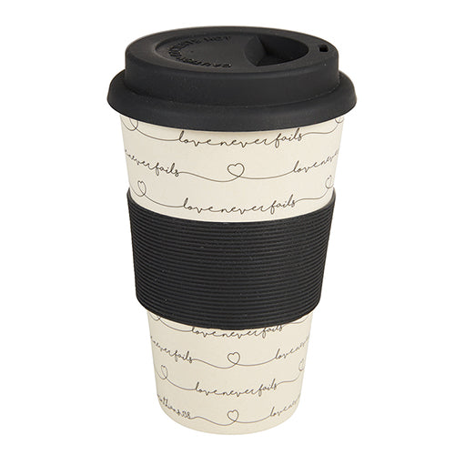 Love Never Fails Bamboo Mug