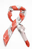 Coral Palm Silk Scarf