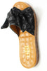 Black Bow Leopard Sandal