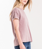 The Washed Cotton Crew Deep Cola Tee