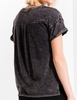 The Washed Cotton Crew Black Tee