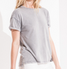 The Washed Cotton Crew Grey Tee
