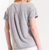 The Washed Cotton Crew Grey Tee