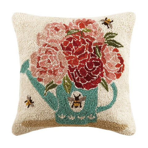 Watering Can Bees Pillow